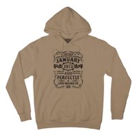 Vintage January 1973 Man Legend 50 Year Old Birthday Gifts Hoodie