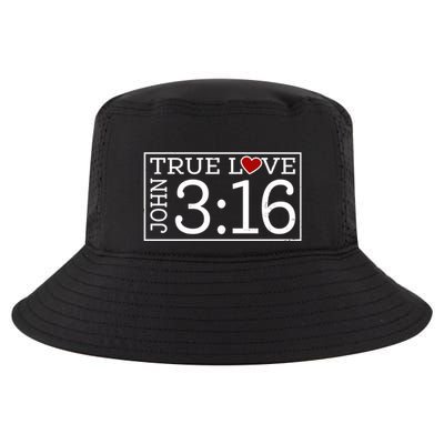 Valentines John 316 True Love Jesus Christian Faith Cool Comfort Performance Bucket Hat