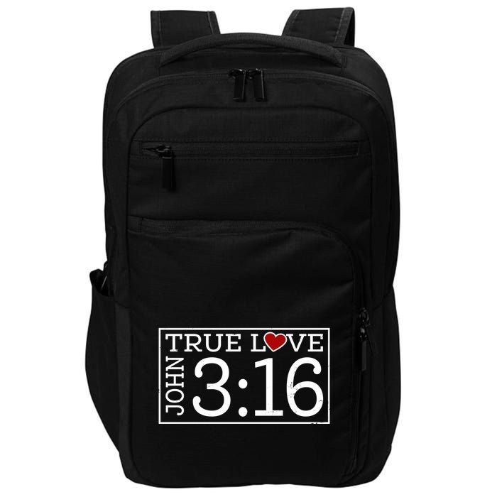 Valentines John 316 True Love Jesus Christian Faith Impact Tech Backpack