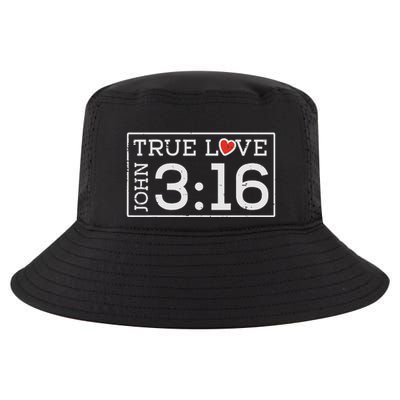 Valentines John 316 True Love Jesus Christian Cool Comfort Performance Bucket Hat