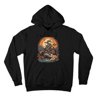 Vintage Japanese Art Samurai Duck Hoodie