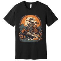 Vintage Japanese Art Samurai Duck Premium T-Shirt