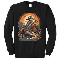 Vintage Japanese Art Samurai Duck Tall Sweatshirt