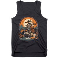 Vintage Japanese Art Samurai Duck Tank Top