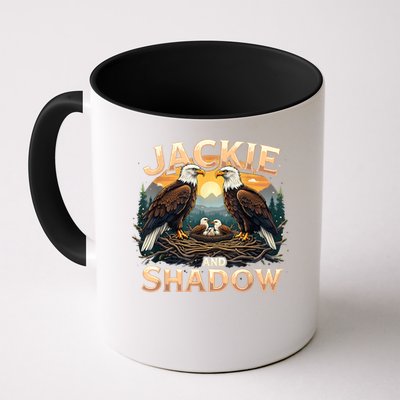 Vintage Jackie and Shadow Bald Eagle Family Design Graphic Mug