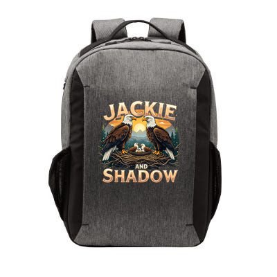 Vintage Jackie and Shadow Bald Eagle Family Design Graphic Vector Backpack