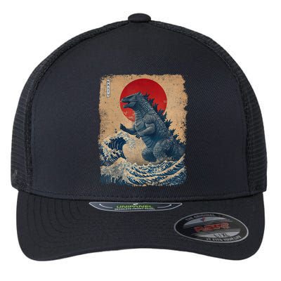 Vintage Japanese Art Retro Legendary Rare Kaiju Flexfit Unipanel Trucker Cap