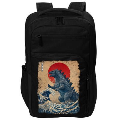 Vintage Japanese Art Retro Legendary Rare Kaiju Impact Tech Backpack