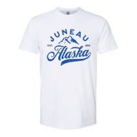 Vintage Juneau Alaska Ak Mountains Family Vacation Souvenir Softstyle CVC T-Shirt