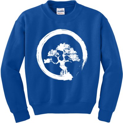 Vintage Japanese Bonsai Tree Zen Yoga Gift Kids Sweatshirt