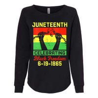 Vintage Juneteenth Celebrate Black Freedom June 19 1865 Womens California Wash Sweatshirt