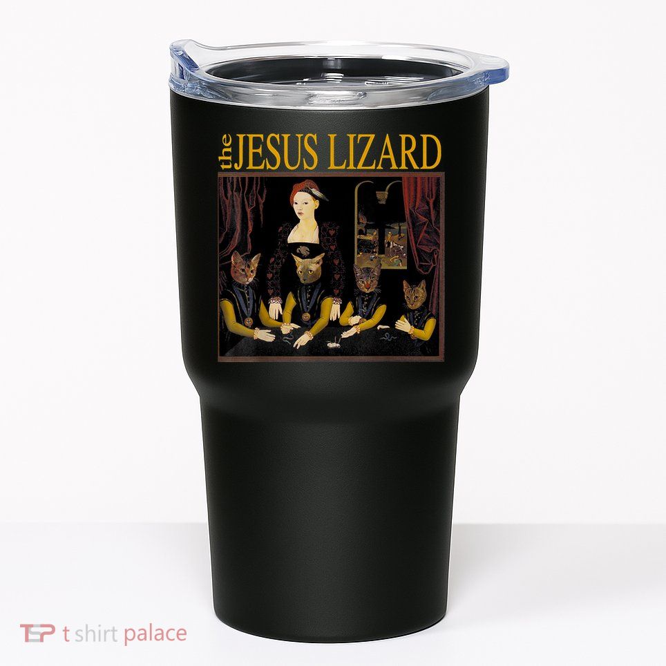Vintage Jesus Cats Lizard Shirt Retro Limited Edition Tumbler