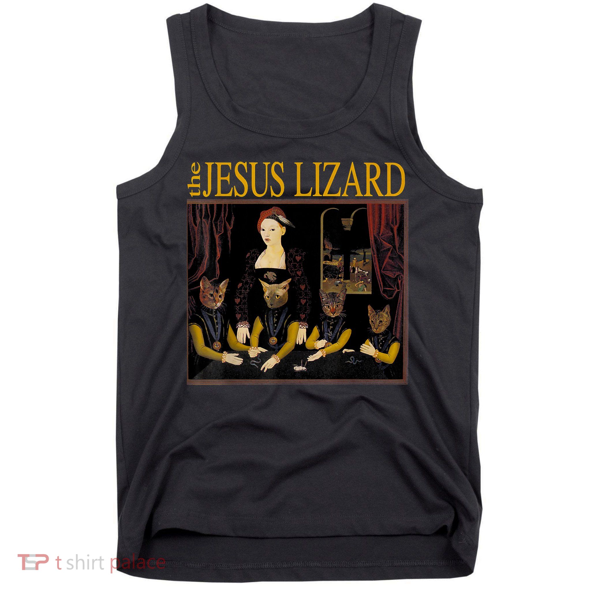 Vintage Jesus Cats Lizard Shirt Retro Limited Edition Tank Top