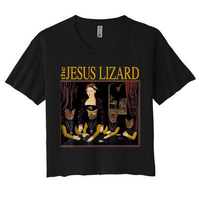 Vintage Jesus Cats Lizard Shirt Retro Limited Edition Crop Top
