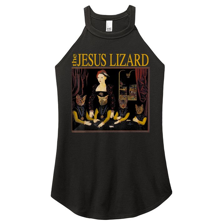 Vintage Jesus Cats Lizard Shirt Retro Limited Edition Women's Perfect Tri Rocker Tank
