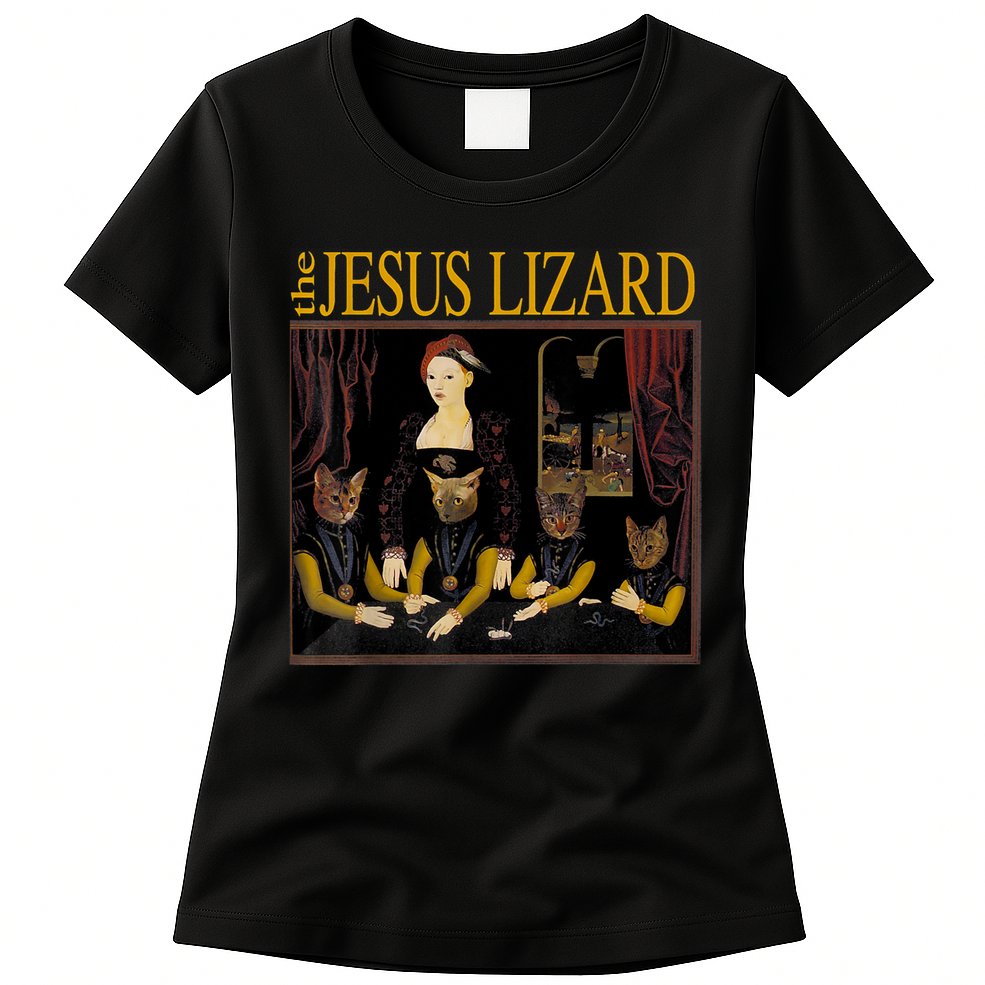 Vintage Jesus Cats Lizard Shirt Retro Limited Edition Womens T-Shirt