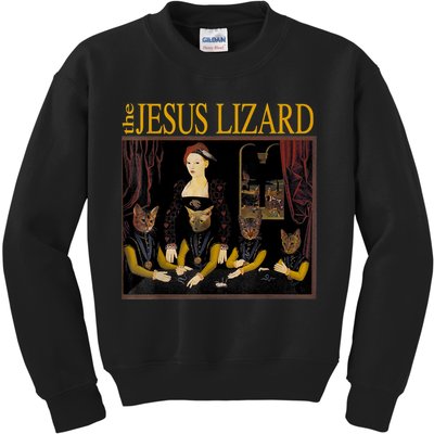 Vintage Jesus Cats Lizard Shirt Retro Limited Edition Kids Sweatshirt