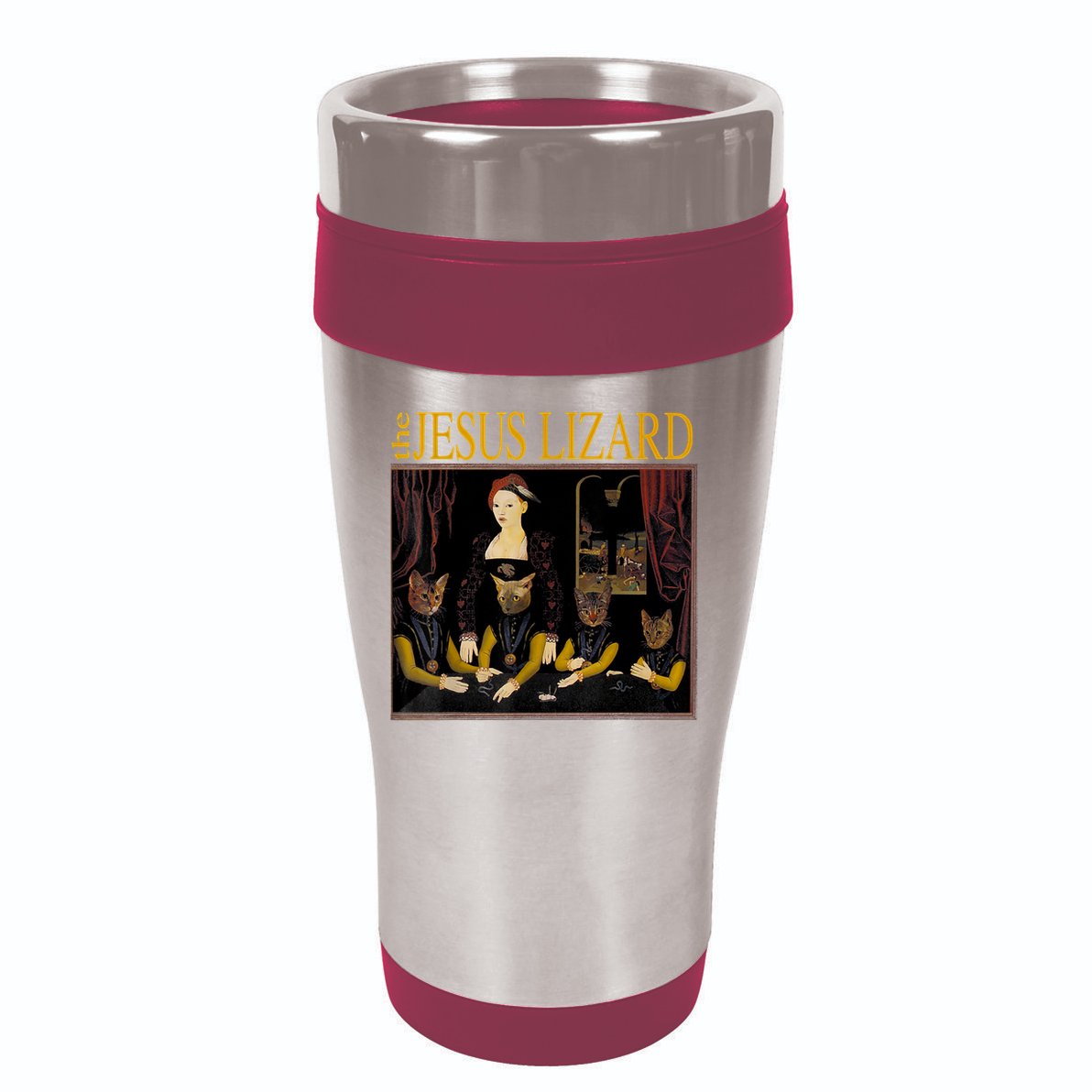 Vintage Jesus Cats Lizard Shirt Retro Limited Edition 16oz Travel Tumbler