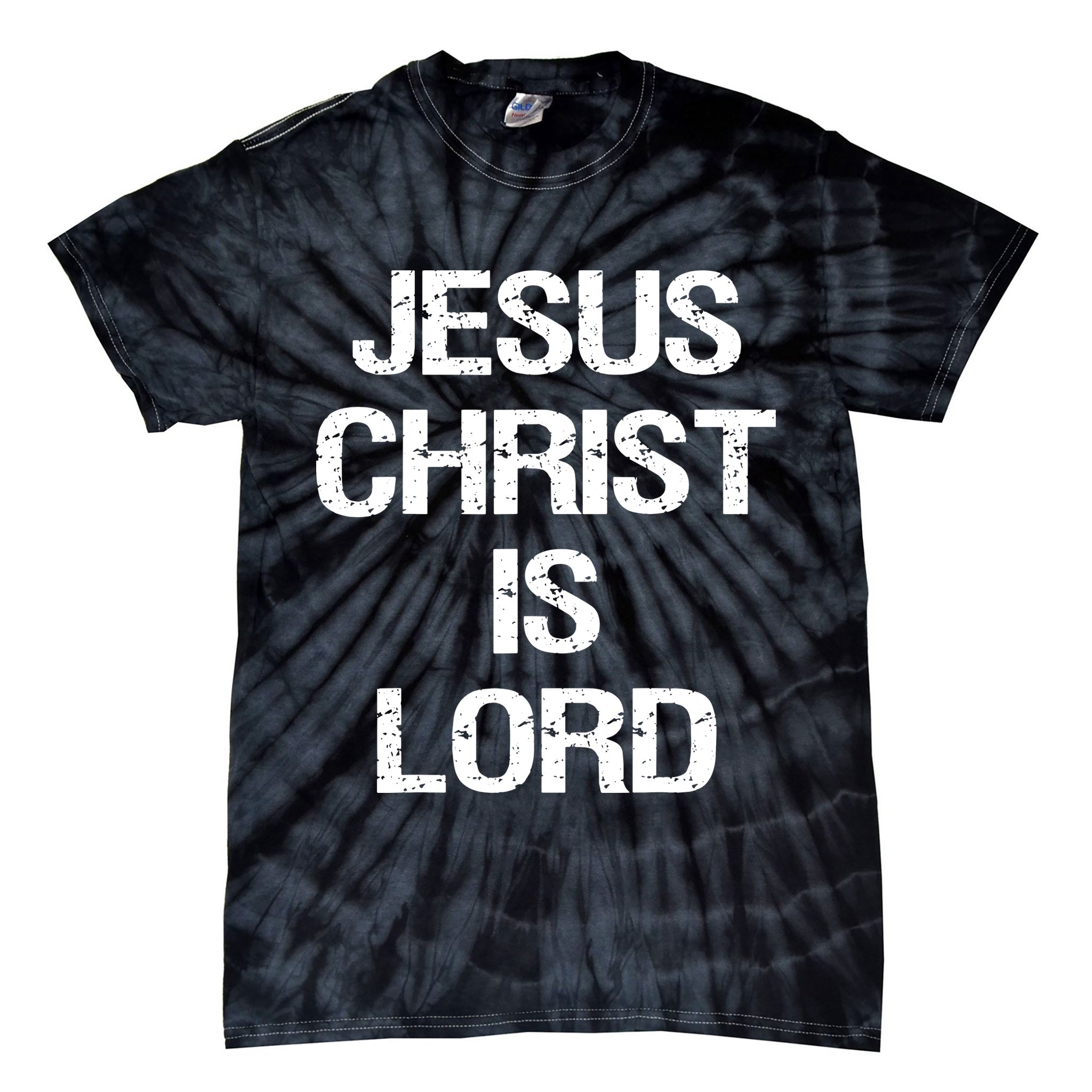 Vintage Jesus Christ Is Lord Christian Believer Tie-Dye T-Shirt