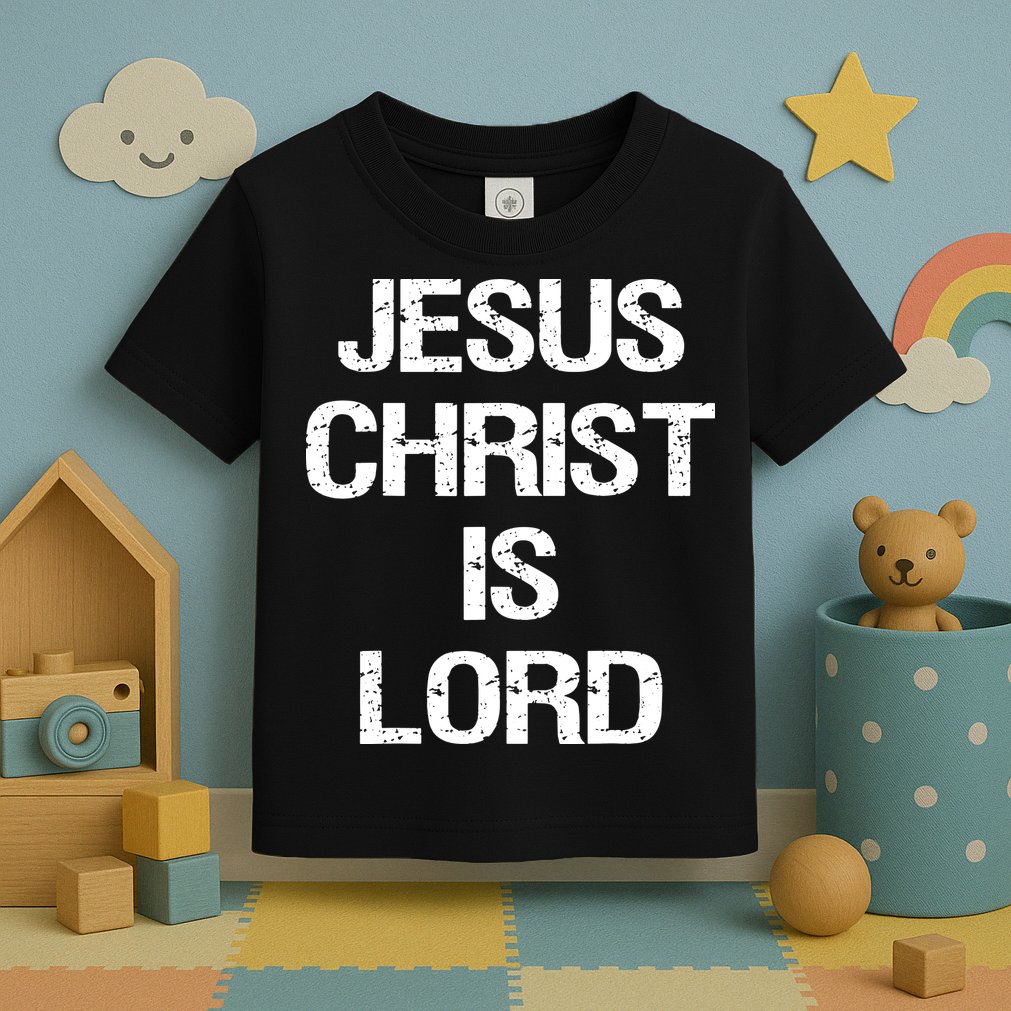 Vintage Jesus Christ Is Lord Christian Believer Toddler T-Shirt
