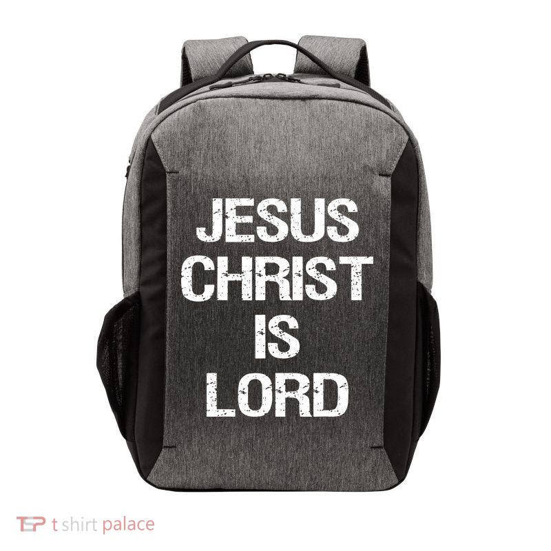 Vintage Jesus Christ Is Lord Christian Believer Vector Backpack