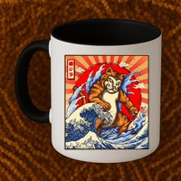Vintage Japanese Catzilla Poster Mug