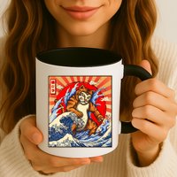 Vintage Japanese Catzilla Poster Mug