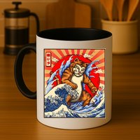 Vintage Japanese Catzilla Poster Mug