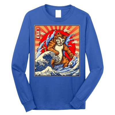 Vintage Japanese Catzilla Poster Long Sleeve Shirt