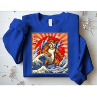 Vintage Japanese Catzilla Poster Sweatshirt