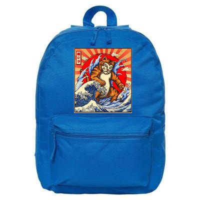 Vintage Japanese Catzilla Poster 16 in Basic Backpack