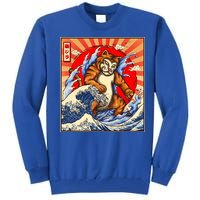 Vintage Japanese Catzilla Poster Tall Sweatshirt