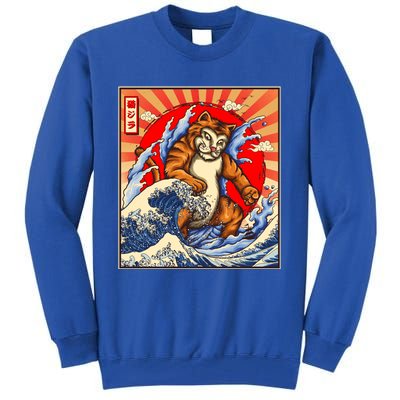 Vintage Japanese Catzilla Poster Tall Sweatshirt