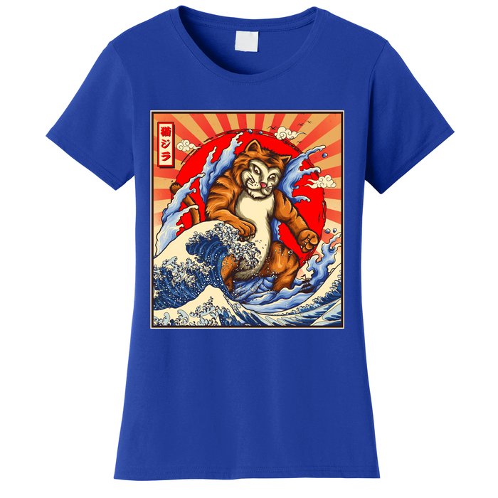 Vintage Japanese Catzilla Poster Women's T-Shirt