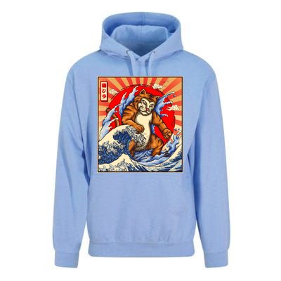 Vintage Japanese Catzilla Poster Unisex Surf Hoodie