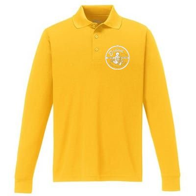 Vintage Jazz Club Performance Long Sleeve Polo