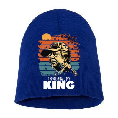 Vintage Jimmy Carter The Original Diy King Presidents Day Gift Short Acrylic Beanie