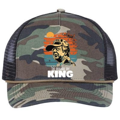 Vintage Jimmy Carter The Original Diy King Presidents Day Gift Retro Rope Trucker Hat Cap