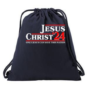 Vote Jesus Christ 2024 Only Jesus Can Save This Nation Drawstring Bag