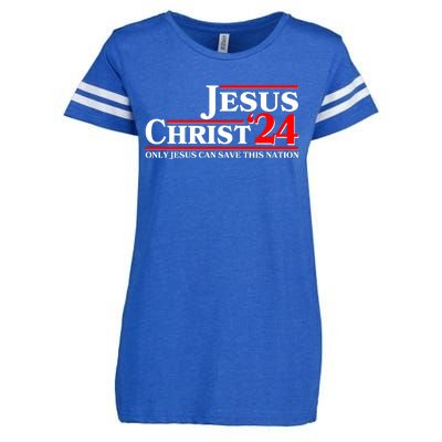 Vote Jesus Christ 2024 Only Jesus Can Save This Nation Enza Ladies Jersey Football T-Shirt