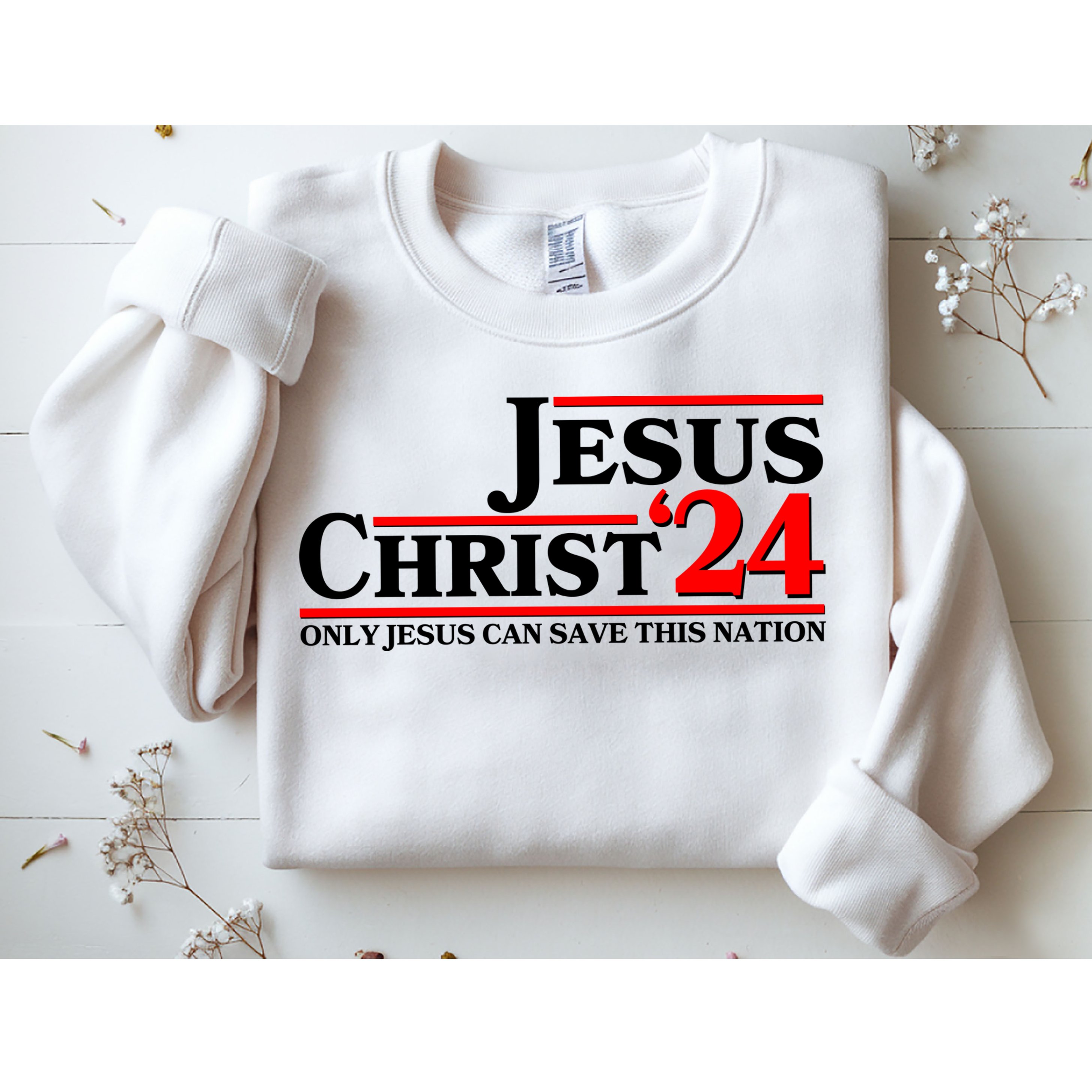 Vote Jesus Christ 2024 Only Jesus Can Save This Nation Sweatshirt