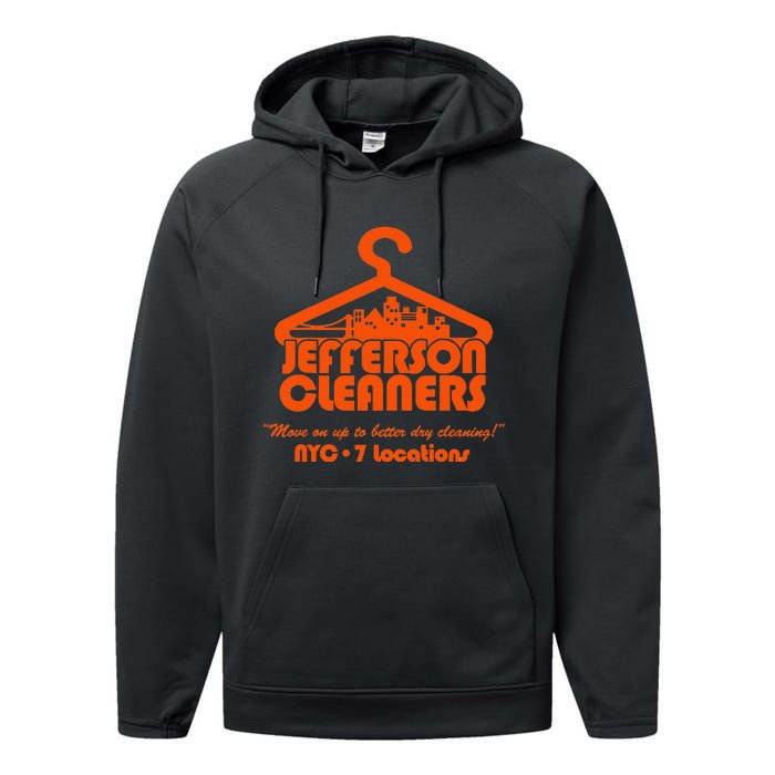 Vintage Jefferson Cleaners Performance Fleece Hoodie