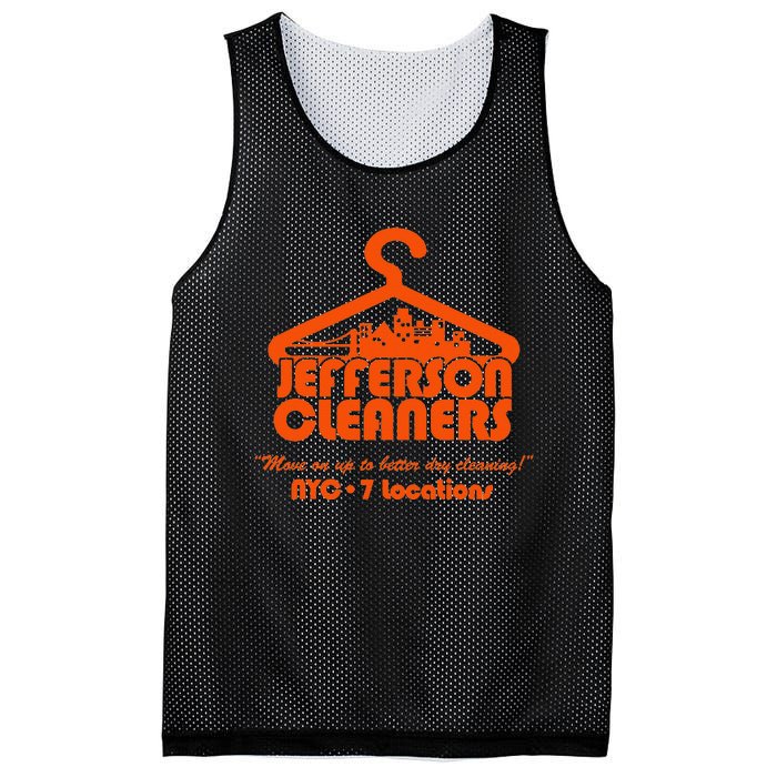 Vintage Jefferson Cleaners Mesh Reversible Basketball Jersey Tank