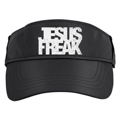 Vintage Jesus Freak Gift 70's Style Distressed Christian Gift Adult Drive Performance Visor