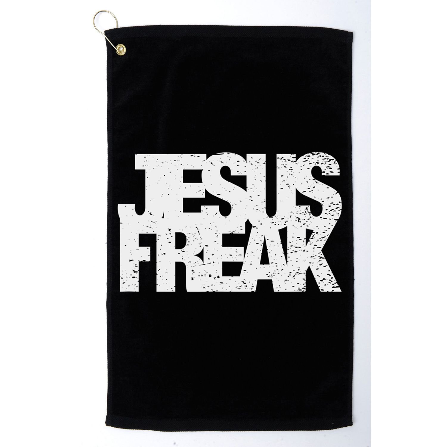 Vintage Jesus Freak Gift 70's Style Distressed Christian Gift Golf Towel