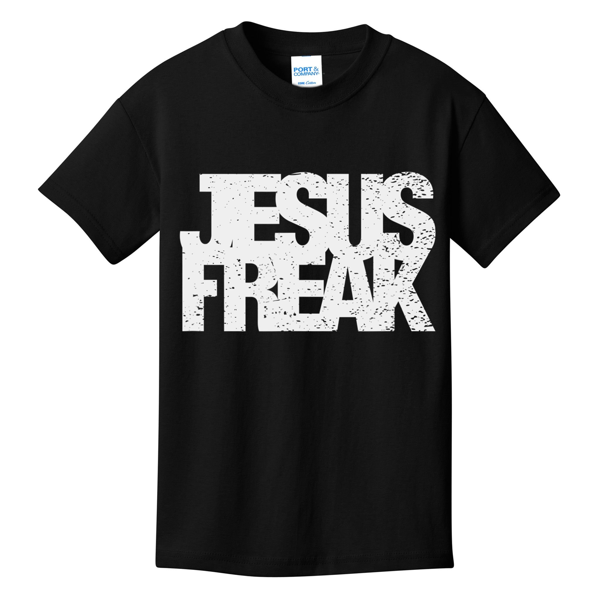 Vintage Jesus Freak Gift 70's Style Distressed Christian Gift Kids T-Shirt