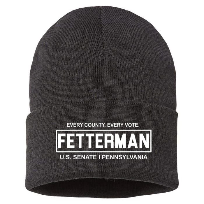 Vote John Fetterman For Senate Sustainable Knit Beanie