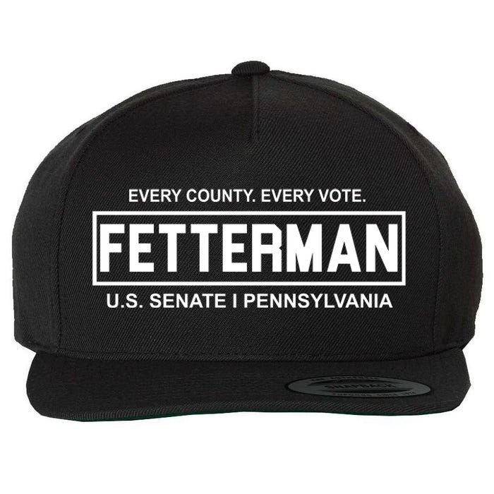 Vote John Fetterman For Senate Wool Snapback Cap