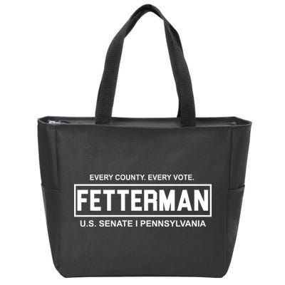 Vote John Fetterman For Senate Zip Tote Bag