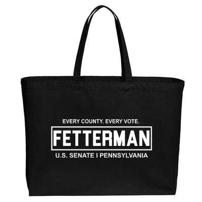 Vote John Fetterman For Senate Cotton Canvas Jumbo Tote